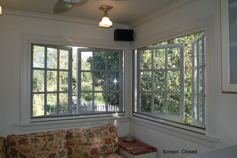 25-36" Wide x 25-36" Tall Retractabl​e Window Screen (Custom Built)