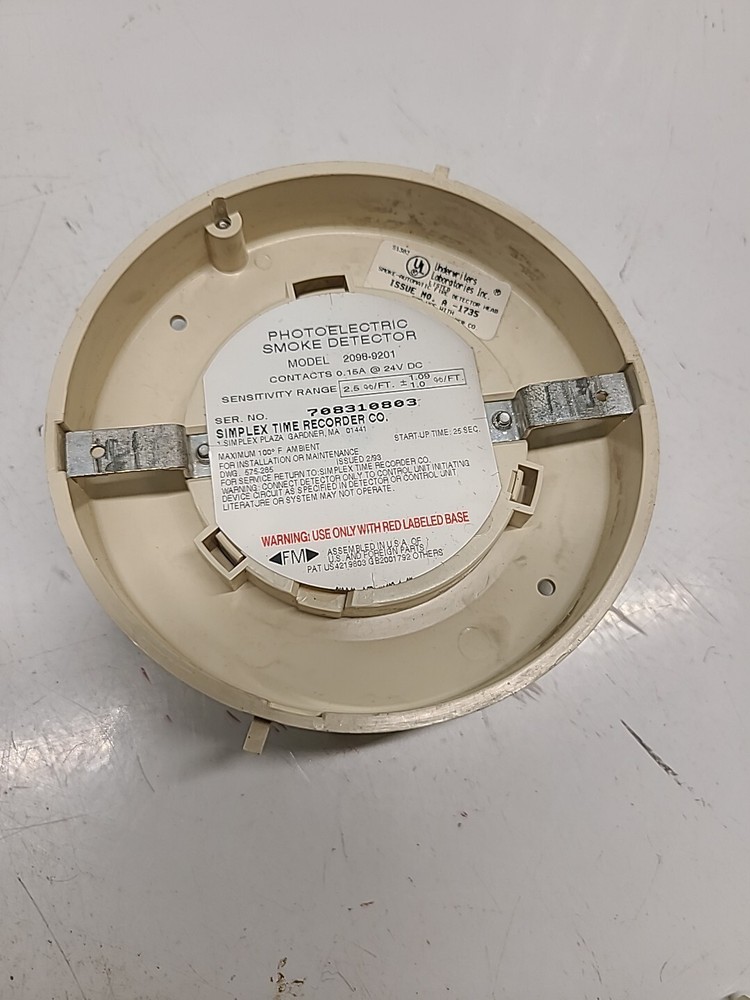 Simplex 2098-9201 Fire Alarm Smoke Detector Head