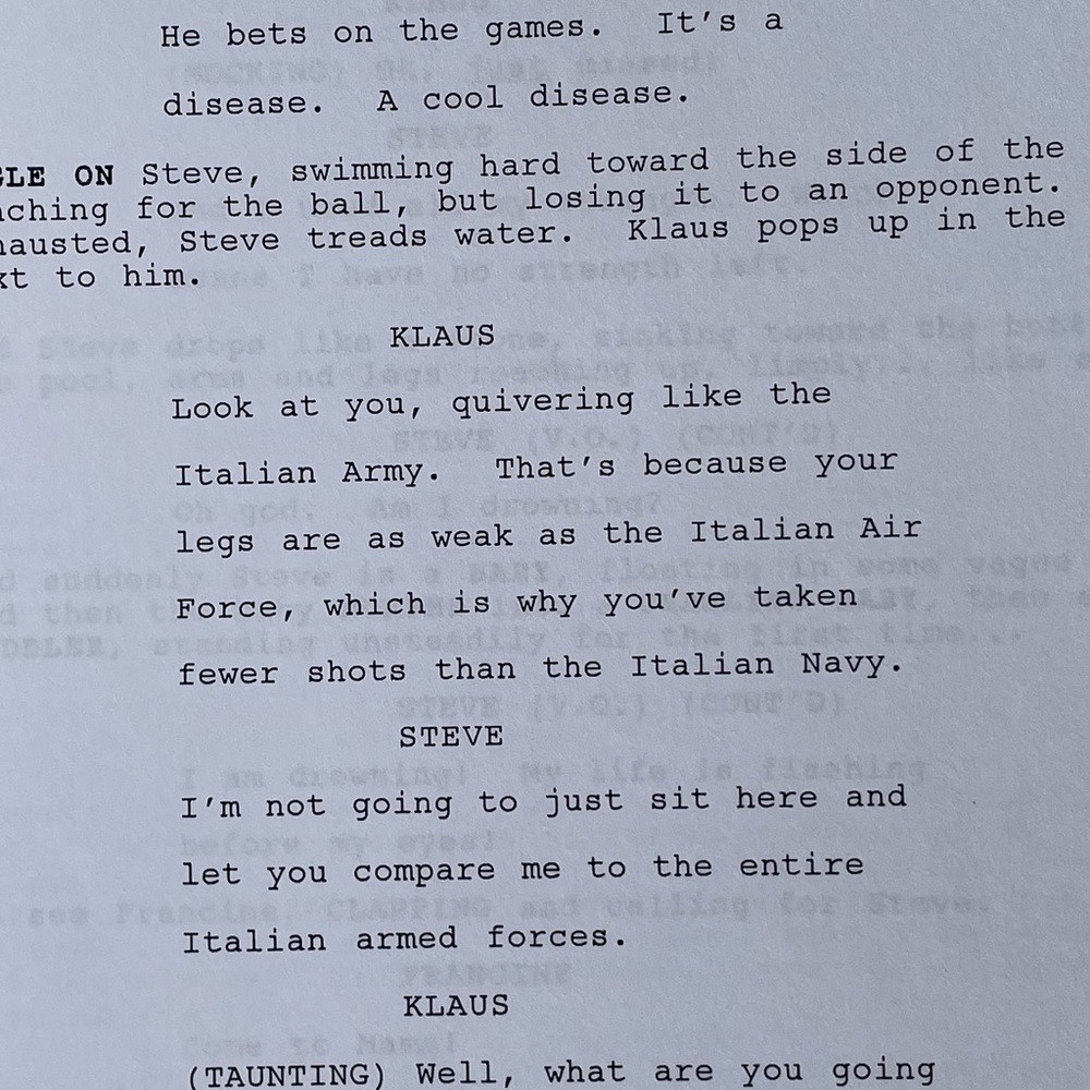 American Dad 2014 Production Used Table Draft Script James Hetfield Episode!