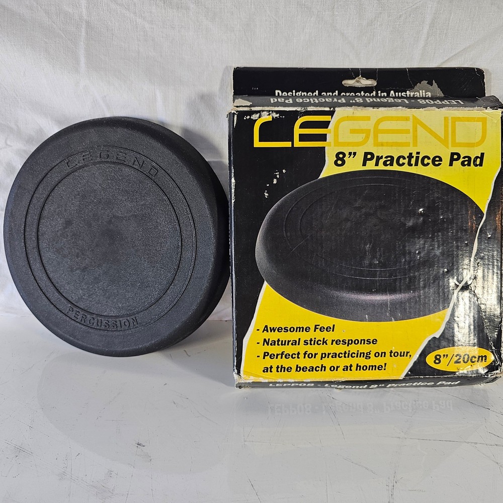 Legend Drum Rebound Practice Pad Rubber 20cm AUS Practice Anywhere