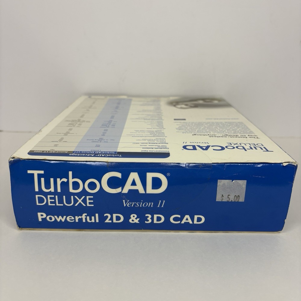 TurboCAD Deluxe Version 11 For windows 2000 /XP 2D & 3D CAD