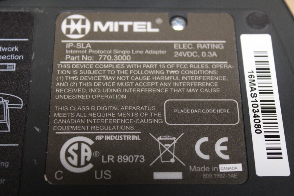 Inter-Tel Axxess 770.3000 IP SLA (Internet Protocol Single Line Adapter)