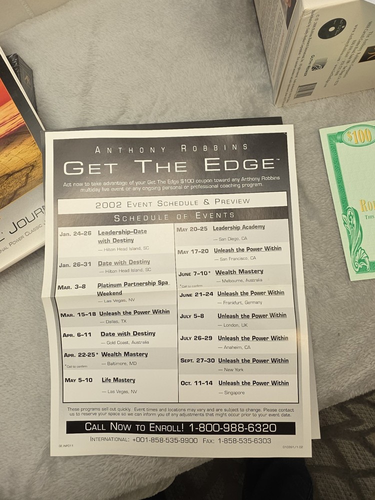 Anthony Robbins Get The Edge A 7-Day Program To Transform Your Life 9 CD