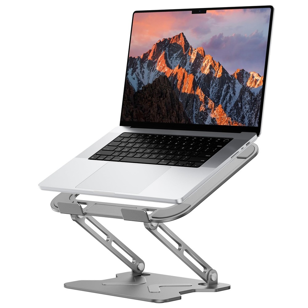 Foldable Laptop Stand for Desk, Adjustable Height Ergonomic Computer Stand, P...