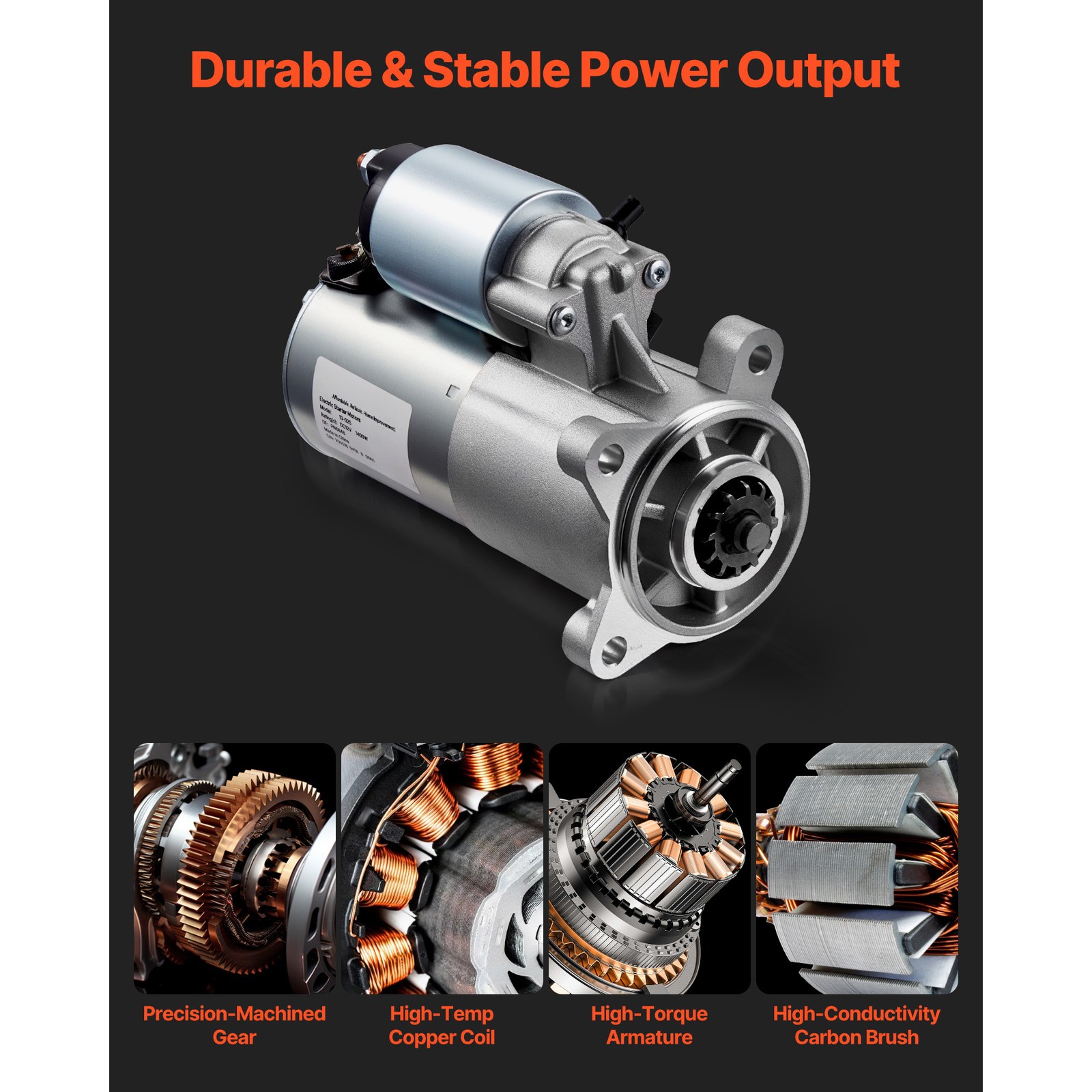 Starter Motor for Ford F-150 F-250 F-350 Super Duty 4.6/5.4/6.2/6.8L V8 V10 6646