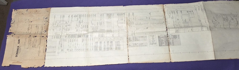 Arcade Schematic - 1970 Williams Bonanza Electro-Mechanical Rifle Game Schematic