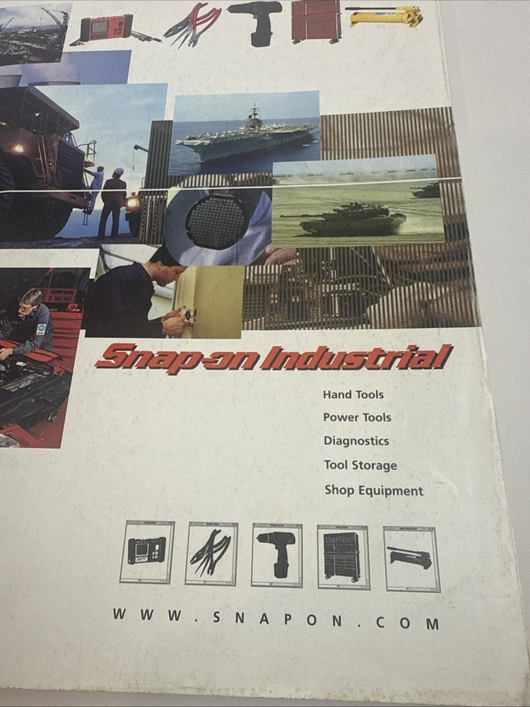 Snap On Industrial Catalog 600i Printed 2001