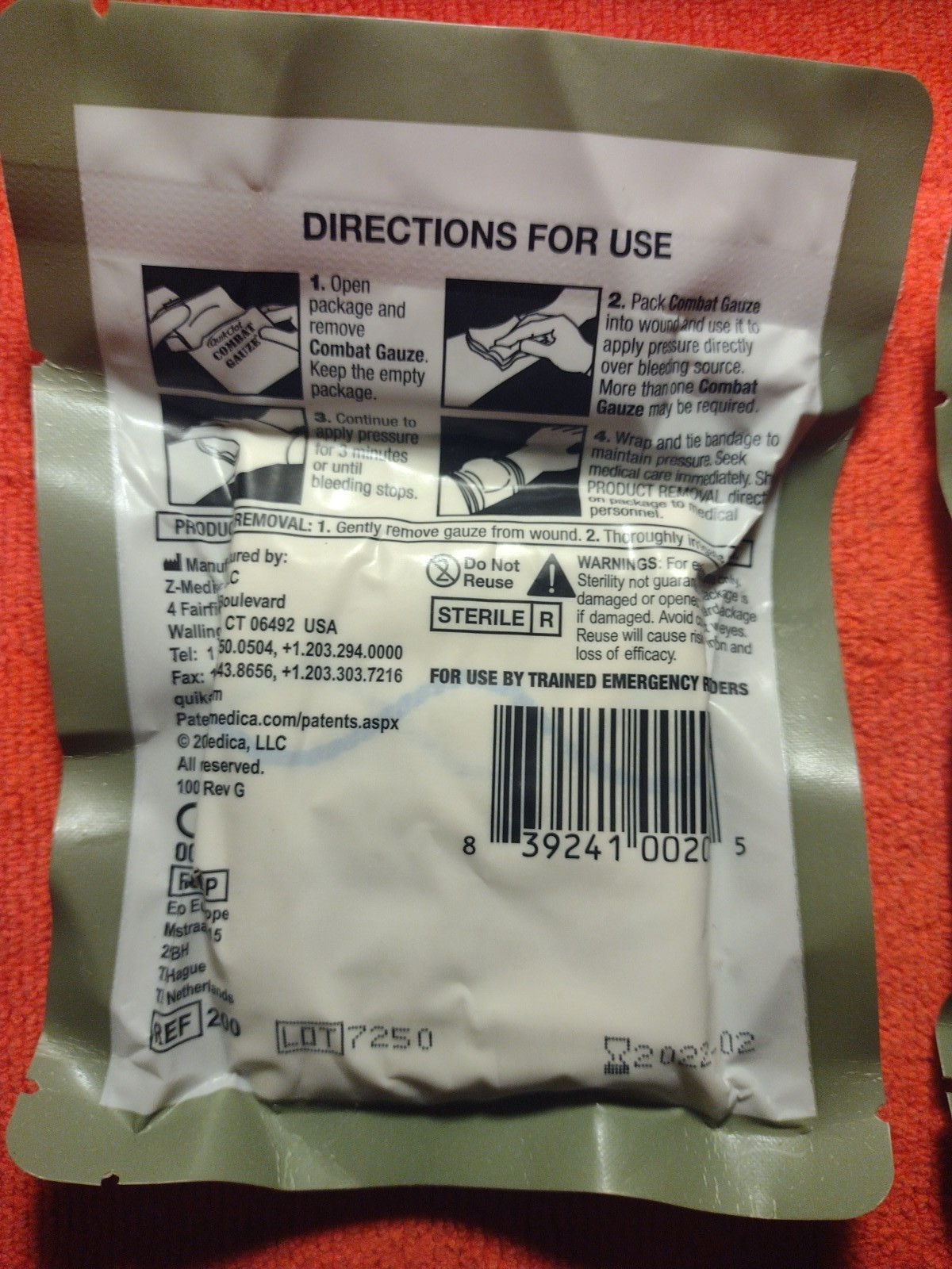 IFAK JFAK COMBAT MEDIC EMT RESCUE QuickClot COMBAT GAUZE Bleed Control EXPIRED