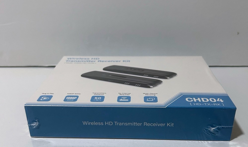 Wireless HD Transmitter Receiver Kit CHD04-HD-TX/RX-New Sealed