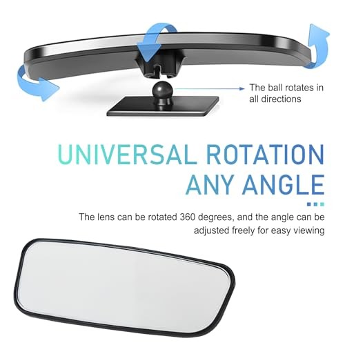 2 PCS Blind Spot Mirrors, Rectangle Wide Angle Rear View Blindspot Mirrors,