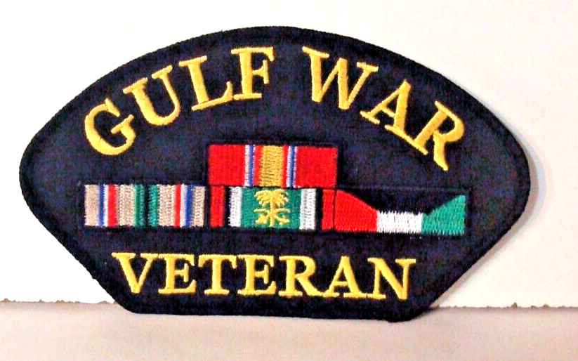 GULF WAR VETERAN   IRON ON PATCH 3X5 inch