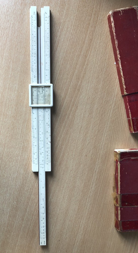 Vintage Technical Slide Rule With Box