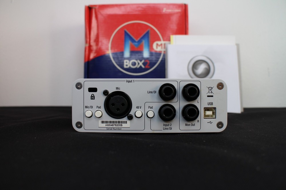 Digidesign Mbox 2 Mini USB Audio Interface & Manual