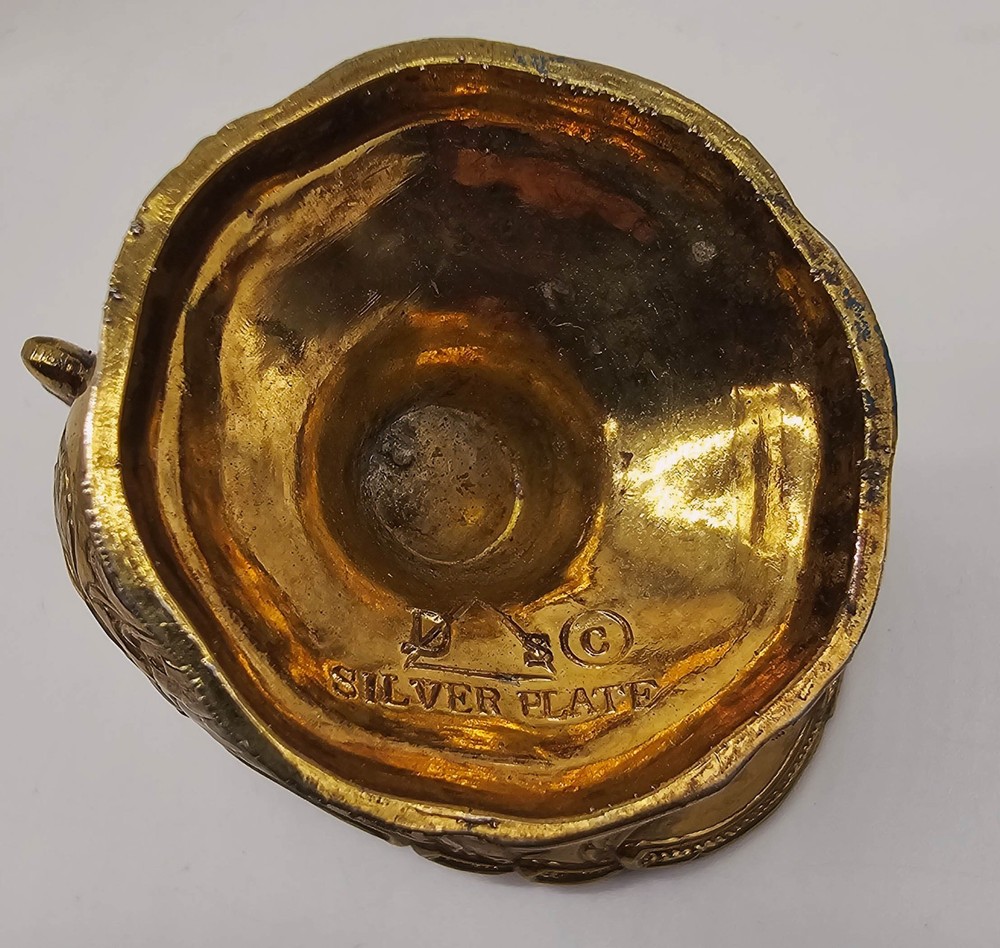 Silverplate 3 Sugar Scuttles + 1 Scoop Lot of 4 Pieces Small Med Large Victorian