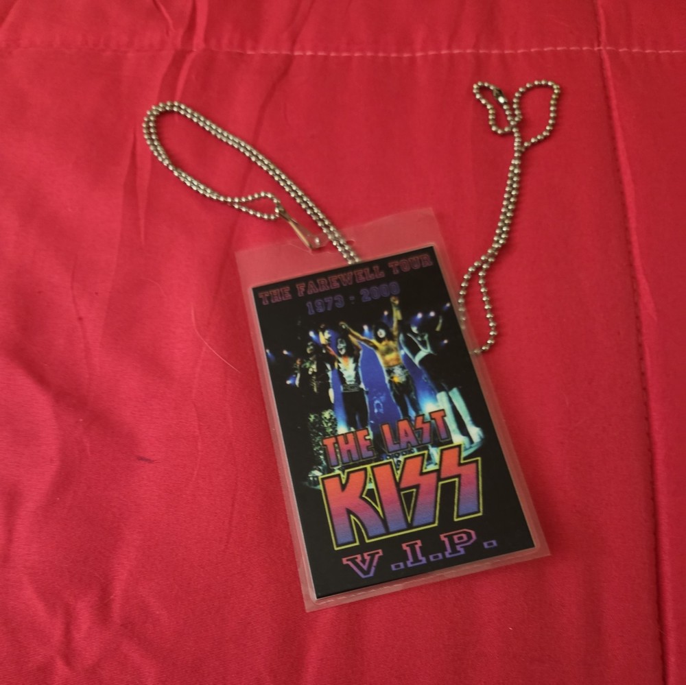 KISS The Farewell Tour THE LAST KISS VIP Backstage Pass Laminate Replica