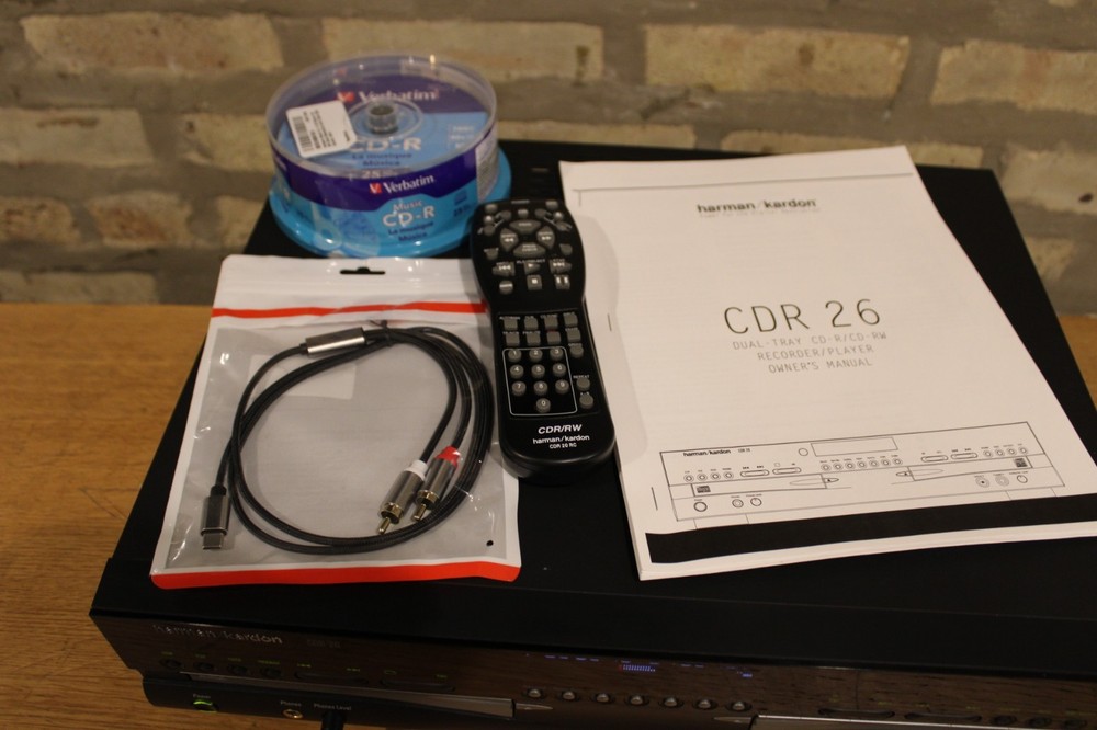 Harmon Kardon CDR 26 CD recorder w/remote SERVICED Fully Functional