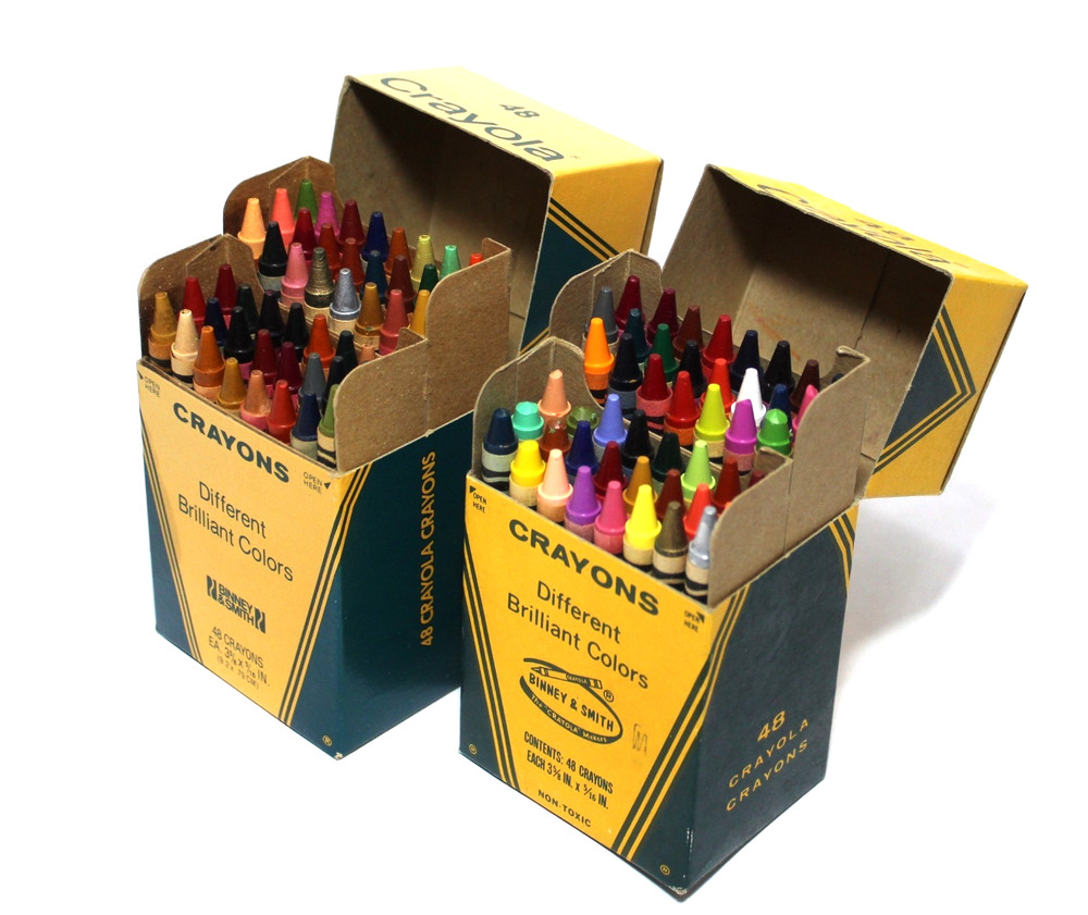 Vintage Crayola Crayons 48 Count Box Set 2