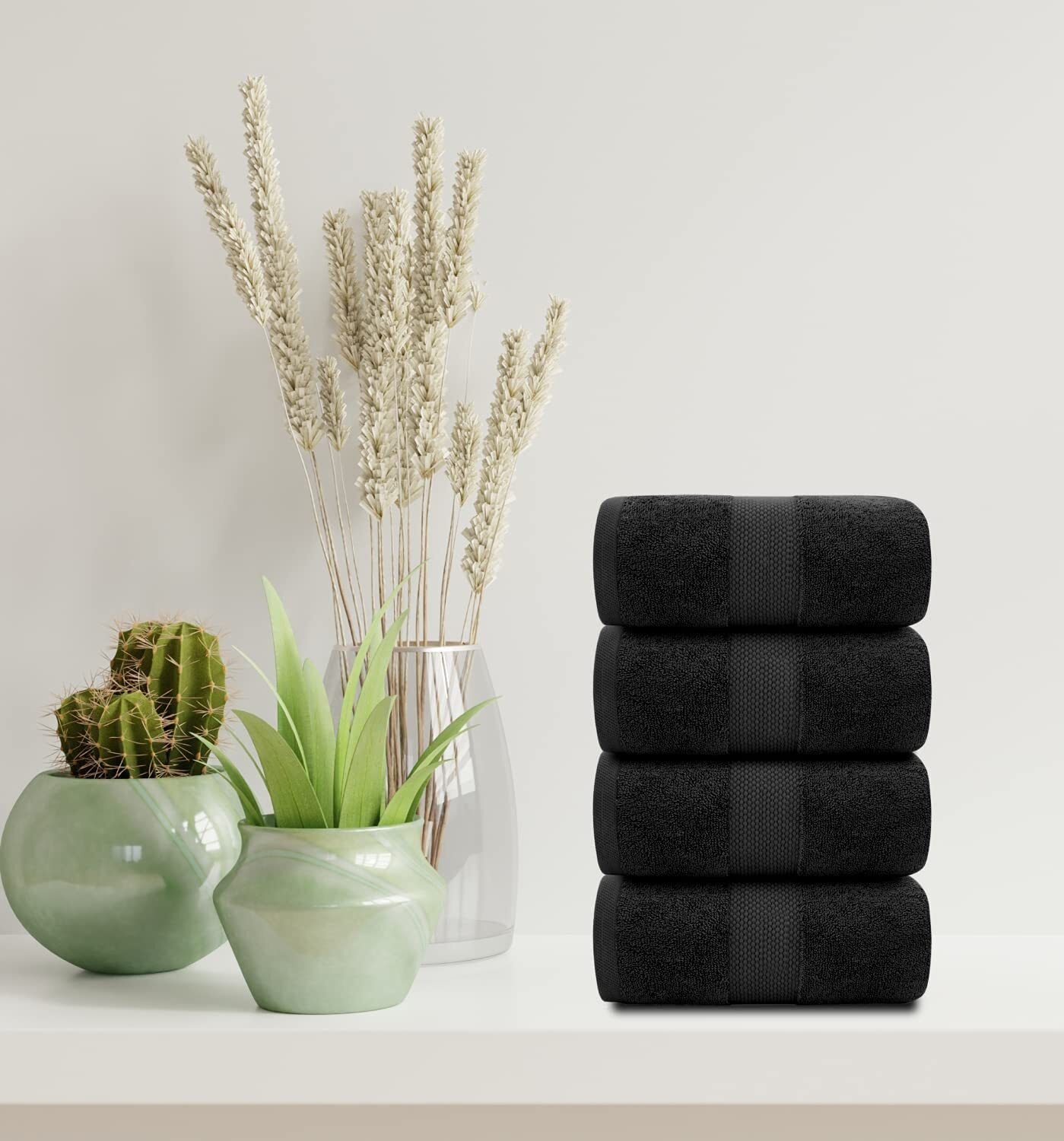 Bath Towels - 700 GSM, Luxury Cotton Hotel Towel 27x54 4/PK Super Absorbent