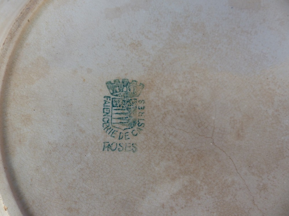 Vintage Roses Model Table Plate From Castres