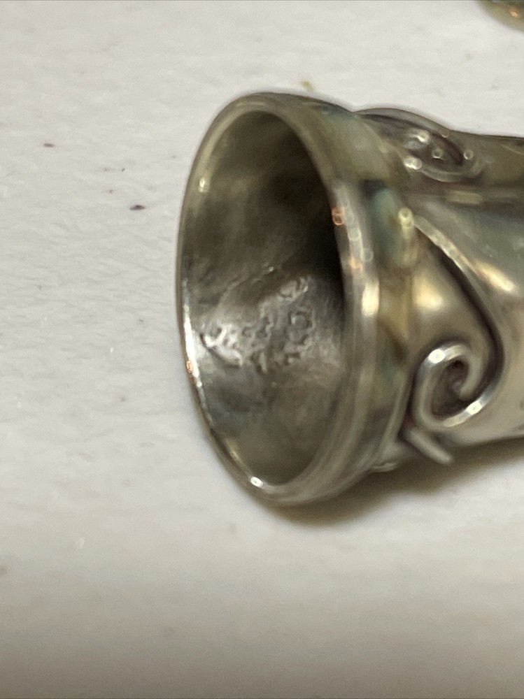 Vintage Sterling Silver Thimble Taller