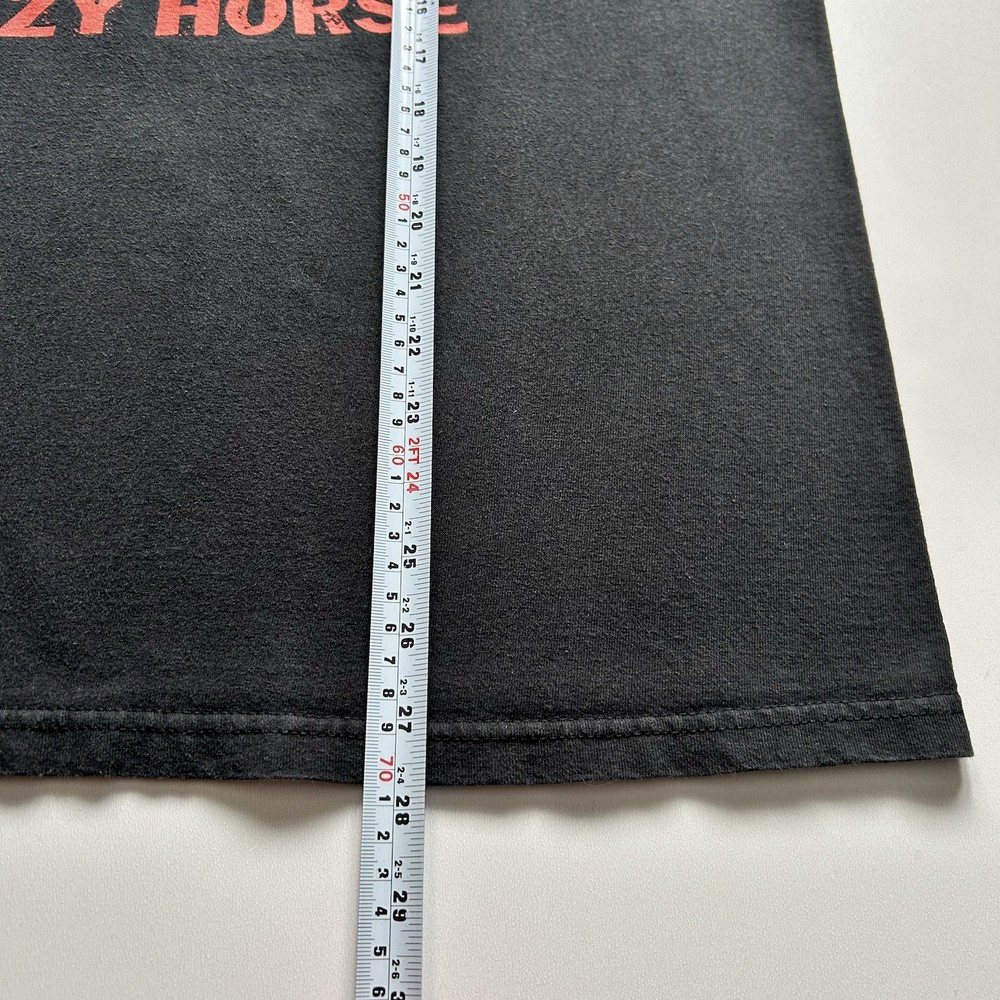 Vintage Neil Young T-Shirt Size Large Crazy Horse 2003 Band Concert Tour Y2K