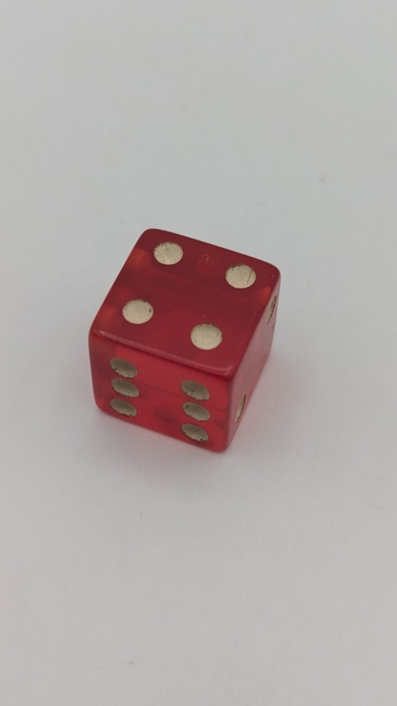 Vintage Cherry Translucent Bakelite Dice