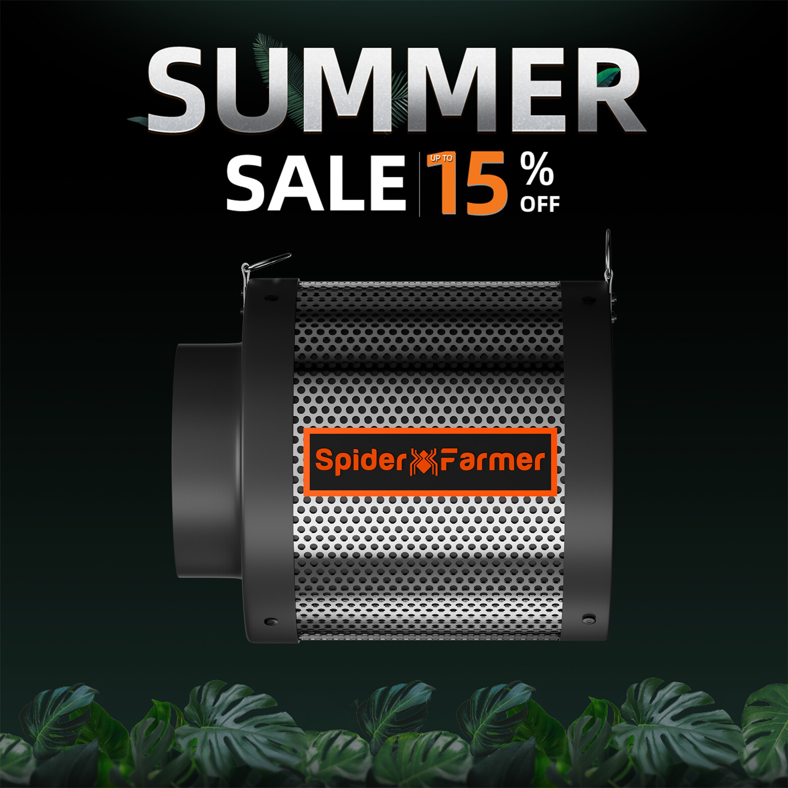 Spider Farmer 4/6Inch Air Carbon Filter for Inline Ducting Fan Grow Tent Indoor