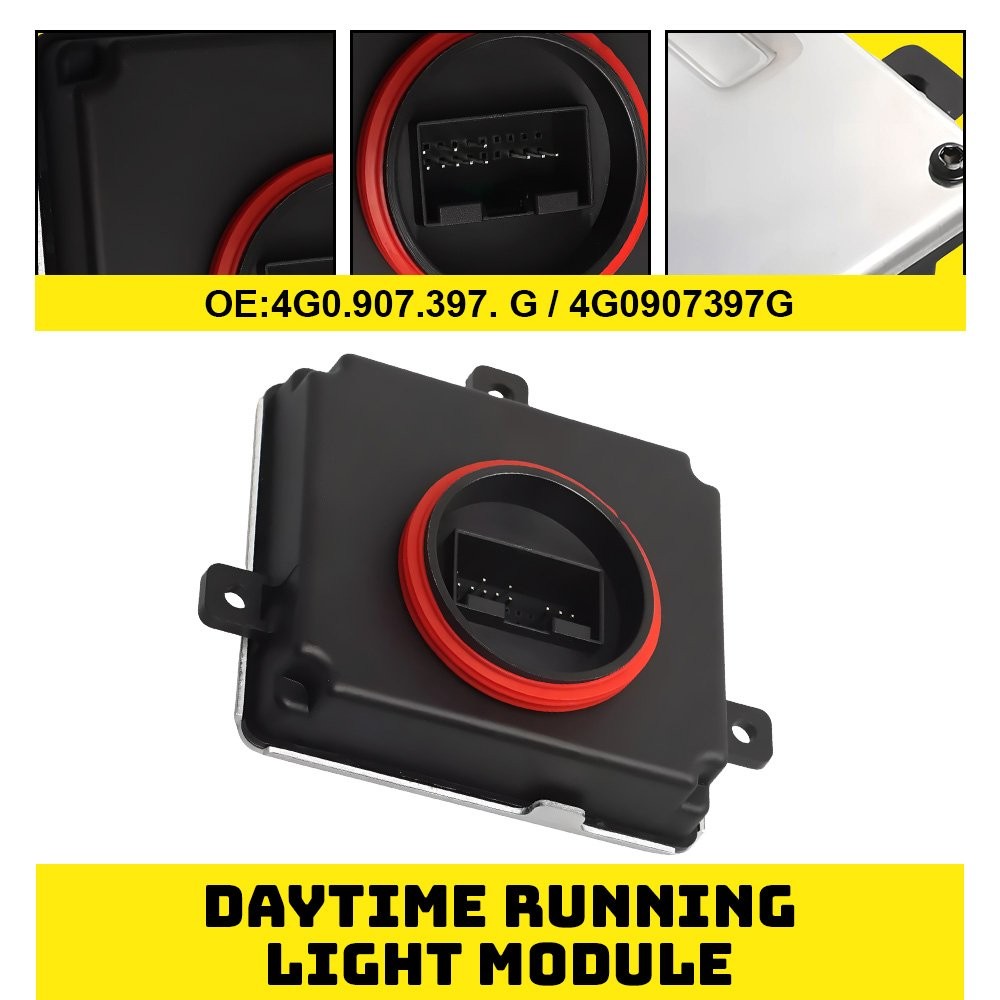 LED DRL Headlight Control Module Unit For VW CC Golf Golf R GTI Passat 2012-2017