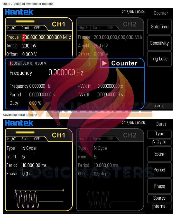 NEW 1PCS Hantek Arbitrary waveform Function generator HDG6202B