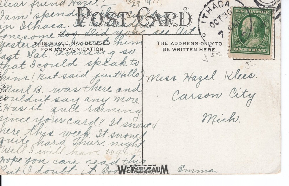 M.E. CHURCH, ITHACA, MI - PC1930