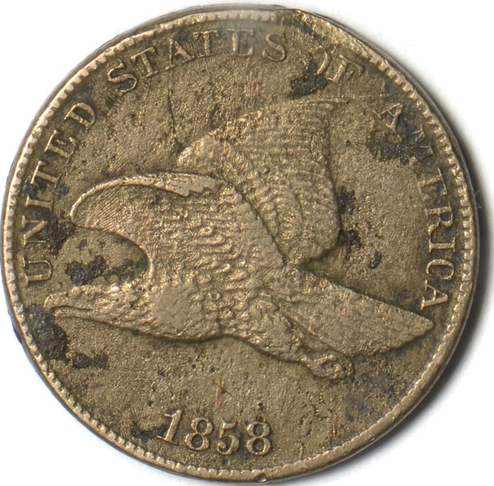 1858 Small Letters Flying Eagle Cent