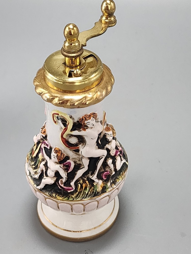 Vintage Capodimonte Salt & Pepper Cellars