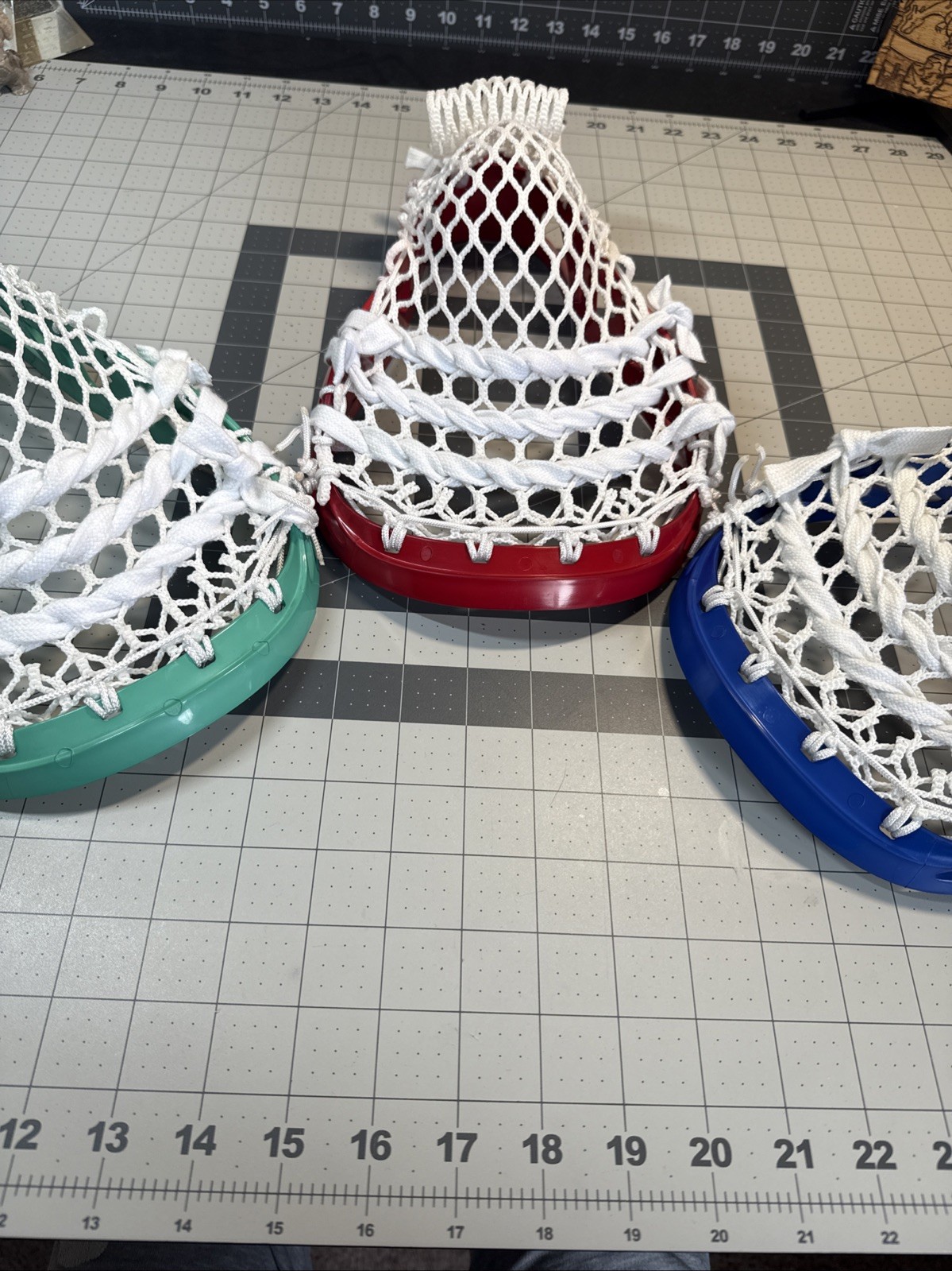 Warrior Warpath Custom Box Pinched and Dyed Lacrosse Head RGB Lot