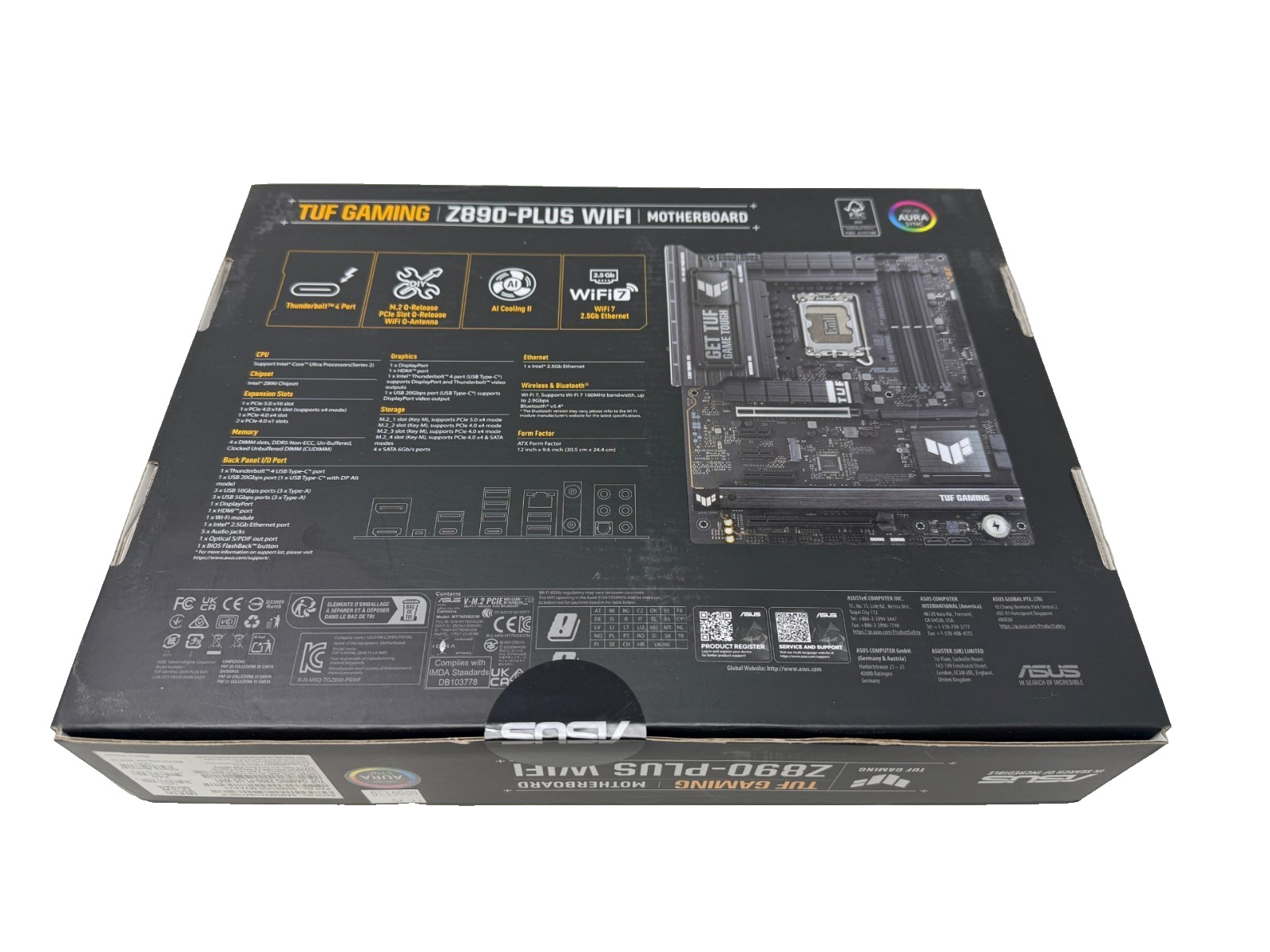 New Asus TUF Gaming Z890-PLUS WIFI LGA 1851 Intel Core Z890 ATX DDR5 Motherboard