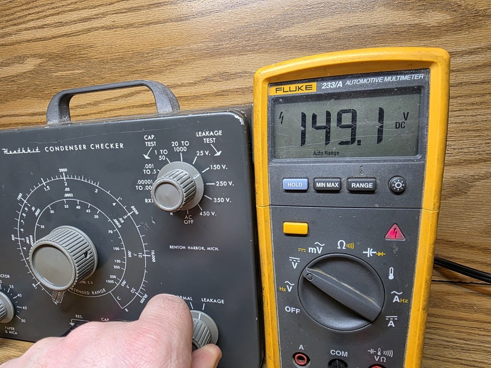 Heathkit C-3 Capacitor Tester Condenser Checker