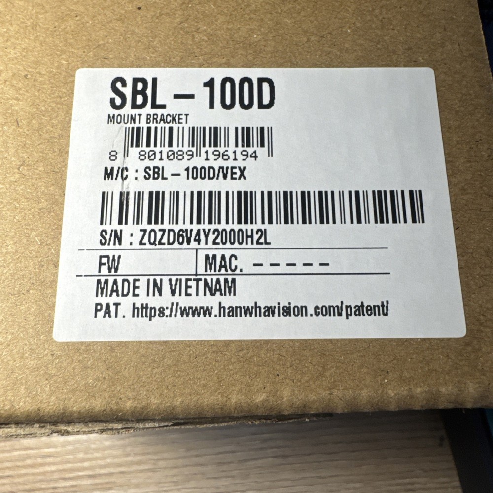 Hanwha Techwin Remote lens dome bracket, SBL-100D