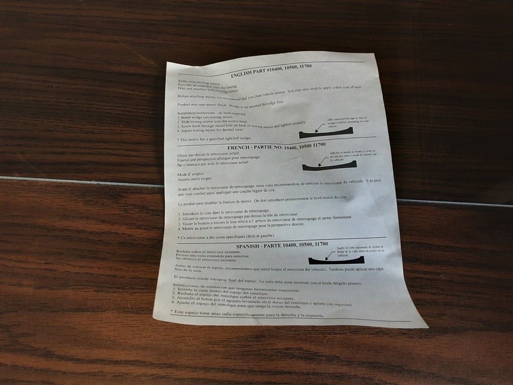 Custom Towing Mirror #10401