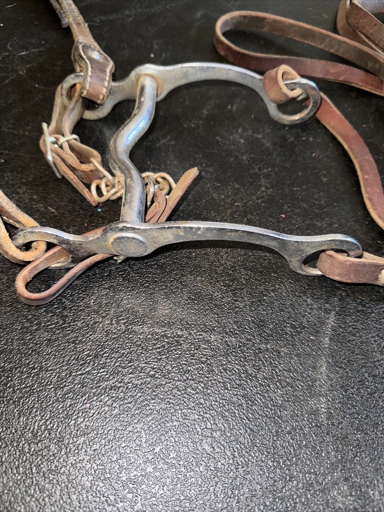 Western Bit 5” Width 7.5” Length With Leather Harness