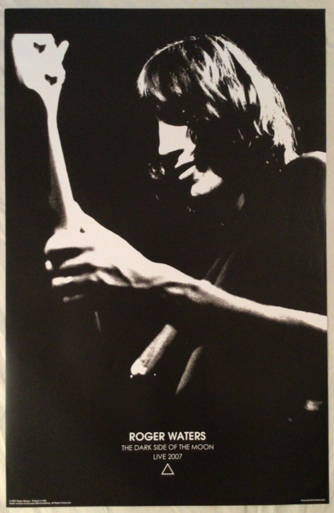 Roger Waters 07 Poster Dark Side Of The Moon Live Tour Merch  70s Pic Pink Floyd