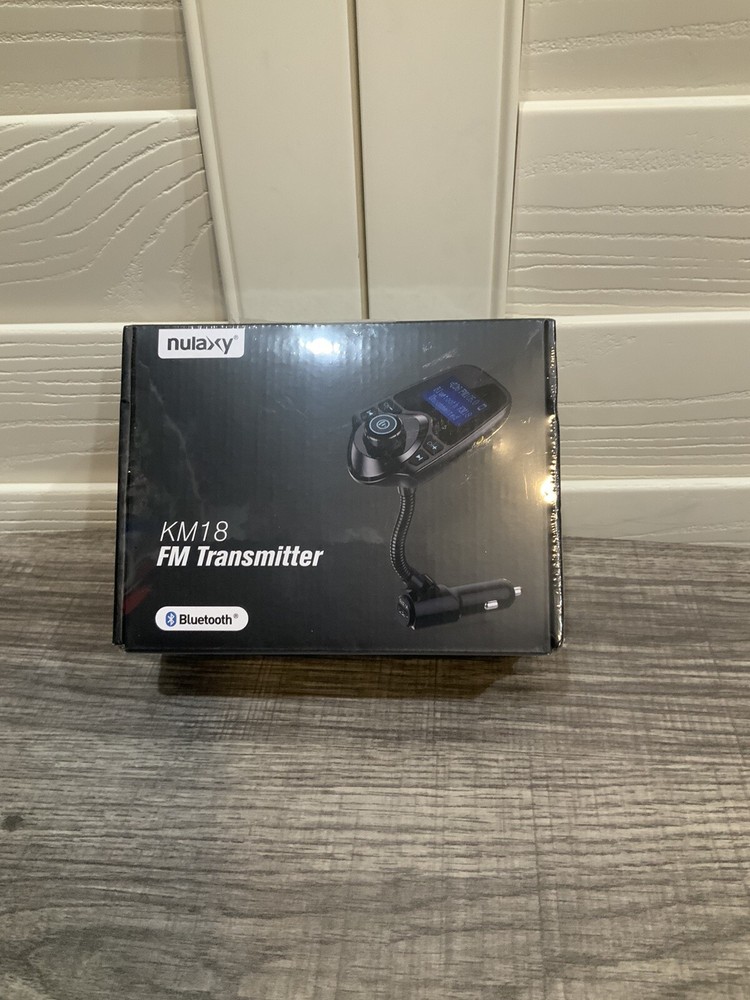 NULAXY KM18 FM Transmitter Bluetooth For Car NIB