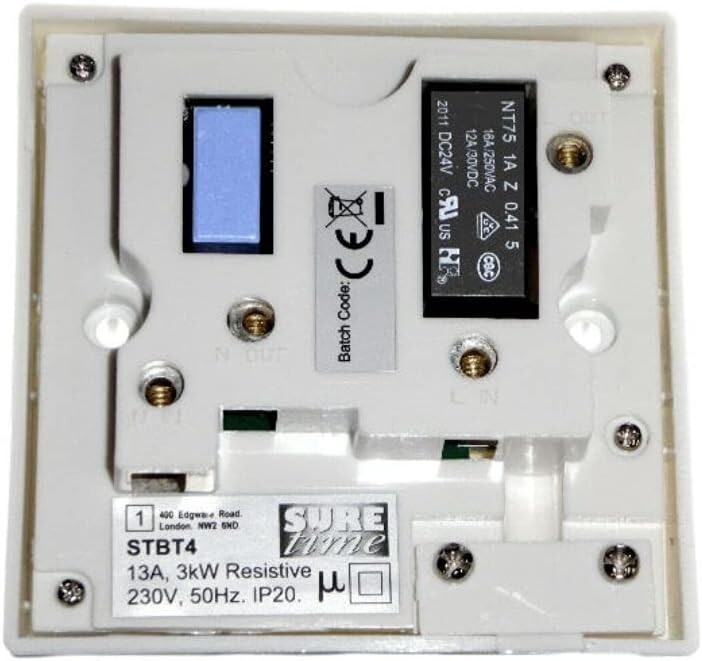 Electronic Boost Timer 2 Hour for Heating or Lighting - Timeguard SureTime STBT4