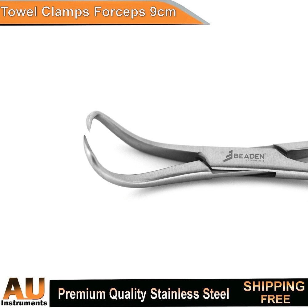 Dental Towel Clamp Locking Backhaus Forceps Surgical Veterinary Instruments CE
