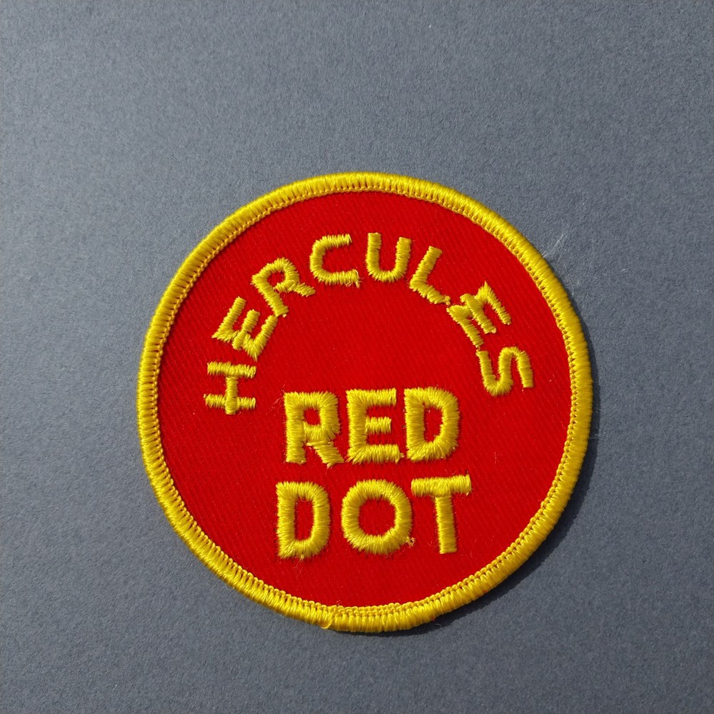 Hercules Red Dot 3" Sew On Embroidered Patch