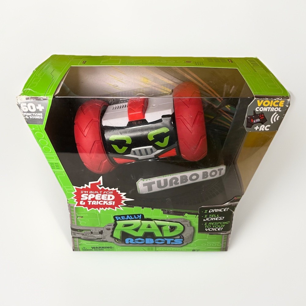Really RAD Robots - Remote Control & Voice Command Rare TURBO BOT