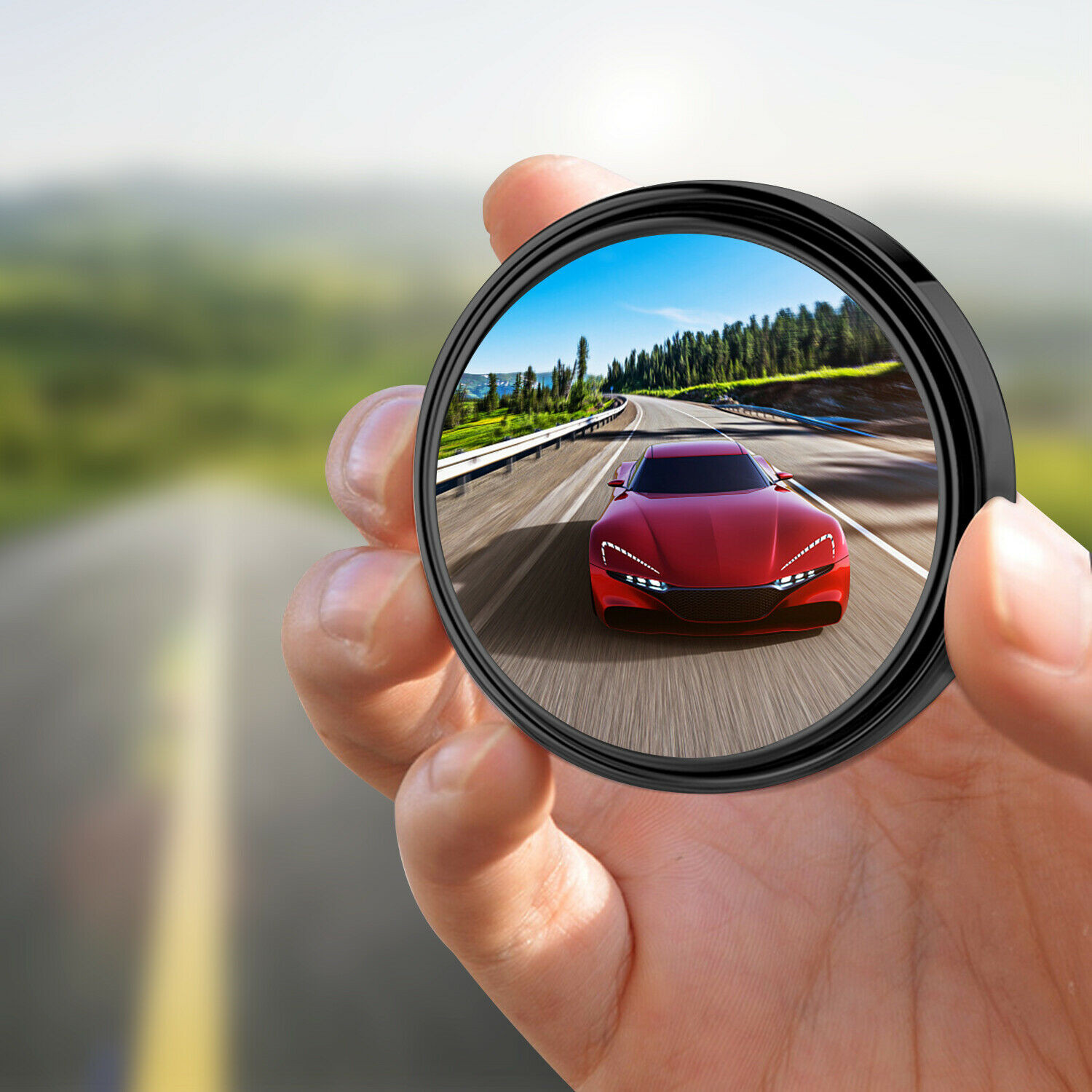 2PCS Blind Spot Mirrors Round HD Glass Convex 360° Side Rear View Mirror for Car