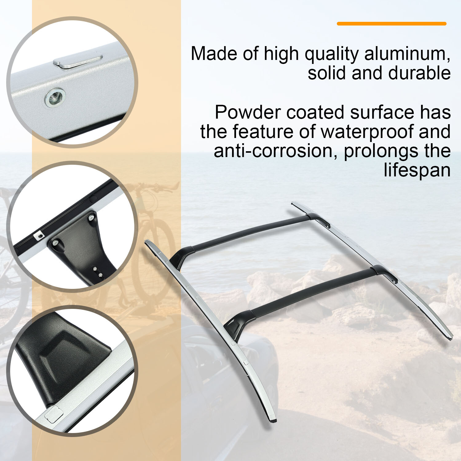 4Pcs For Mazda CX-5 CX5 2017-2024 2022 Roof Rail Rack Carrier Cross Bar Crossbar