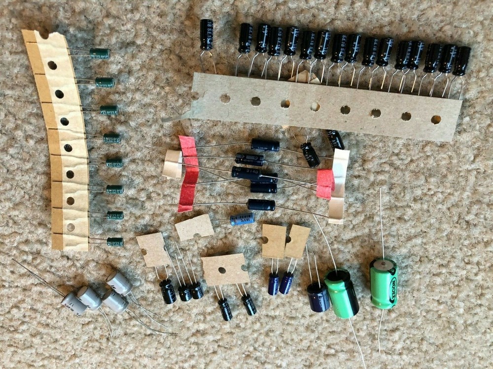 Vintage Marantz 3800 preamplifier capacitors replacement kit.