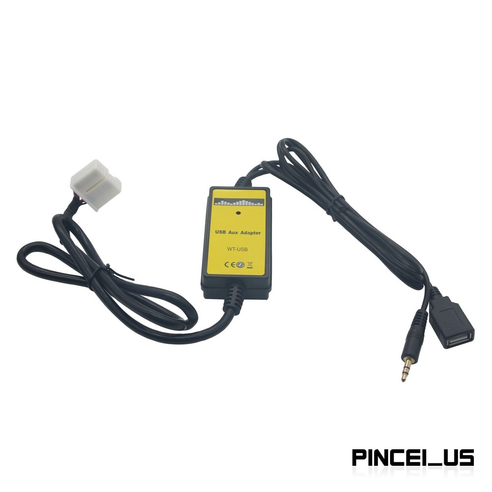 NEW AUX Input MP3 CD Interface Adapter Changer USB Cable + Reader pe66