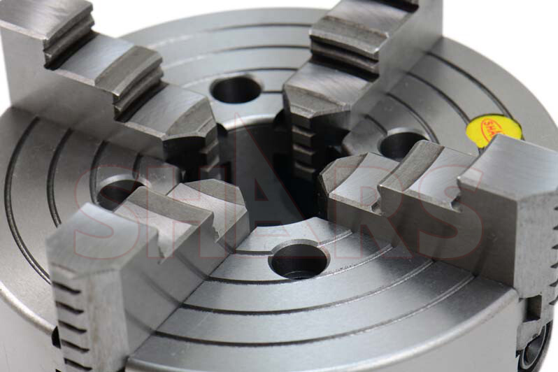 SHARS 8" 4 JAW INDEPENDENT LATHE CHUCK TIR CERTIFICATE + 2-1/4"-8 BACK PLATE R[