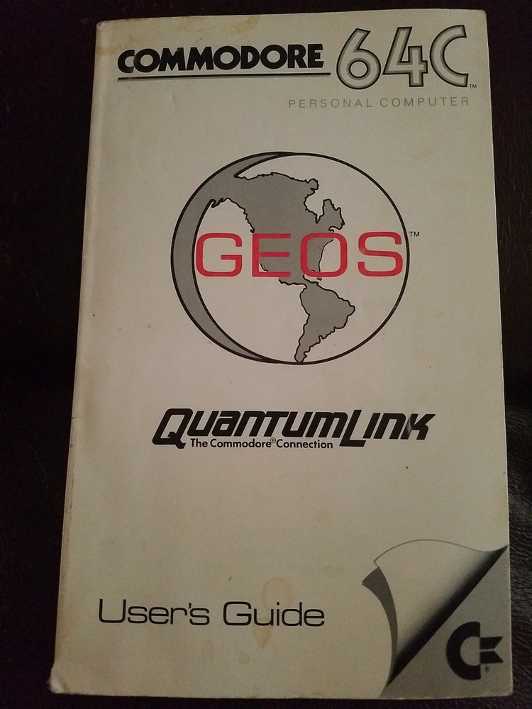 Vintage Commodore 64C PC, Personal Computer GEOS User's Guide 1986 Version 1.2